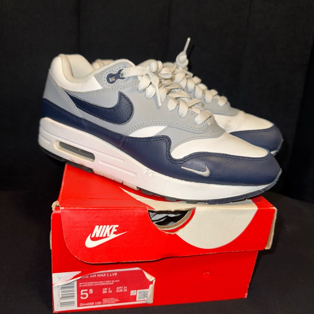 Nike Air Max 1 “Navy & Grey” Size 5.5